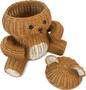 Animal Bear Wicker Basket for Nursery and Home Storage