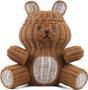 Animal Bear Wicker Basket for Nursery and Home Storage