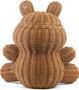 Animal Bear Wicker Basket for Nursery and Home Storage