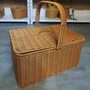 Bamboo Boho Rattan Fruit Storage Basket with Lid