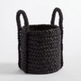 Black Wicker Storage Baskets for Home Organization