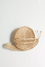 Boho Rattan Snail Wall Basket for Kid Room Decor