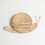 Boho Rattan Snail Wall Basket for Kid Room Decor