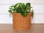 Boho Style Wicker Planter Basket for Indoor Decoration