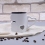 Ceramic Couple Mugs - Heart-Shaped Design for Valentine's