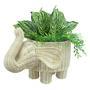 Charismatic Rattan Elephant Plant Pot Basket for Decor