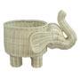 Charismatic Rattan Elephant Plant Pot Basket for Decor