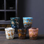 Classical Handmade Coarse Ceramic Travel Mug Without Handle, Durable Design