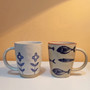 Clay Ceramic Tea Mugs Set – Office Drinkware Cups