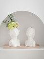 Creative Ceramic Woman Head Vase for Living Room and Office