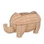 Creative Rattan Elephant Storage Basket