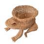 Custom Frog Animal Rattan Planters for Home Decoration