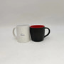 Customizable Red Ceramic Coffee Mugs in Multiple Sizes