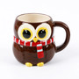 Cute 3D Owl Ceramic Coffee Mug for Children