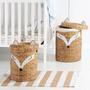 Cute Bear Shaped Water Hyacinth Basket for Laundry