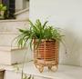 Decorative Rattan Tree Planter Stand for Home and Garden