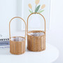 Decorative Rattan Wicker Picnic Basket for Outdoor Use