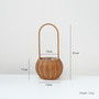 Decorative Rattan Wicker Picnic Basket for Outdoor Use