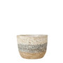 Decorative Seagrass Belly Planter Basket for Indoor Garden