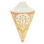 Decorative Triangle Ceramic Wall Pocket Flower Pot