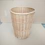 Durable White Wicker Laundry Basket