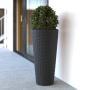 Eco-Friendly Large Black Wicker Pot Planters for Indoor Garden