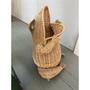 Eco-friendly Rattan Frog Basket for Children's Room