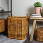 Elegant Natural Handmade Seagrass Wicker Baskets for Home