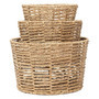 Foldable Seagrass and Water Hyacinth Laundry Basket