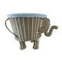 Hand-Woven Rattan Storage Basket - Elephant Design for Home