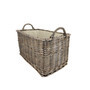 Hand-Woven Wicker Basket for Closet Storage