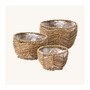 Handcrafted Seagrass Planter Pots Cover for Living Room Decor