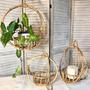 Handmade Bamboo Hanging Basket Planters for Gardens