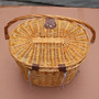 Handmade Large Wicker Bike Basket with Handle