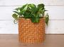 Handmade Rattan Flower Pot Planter for Boho Decor