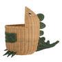 Handmade Whale Wicker Basket Toy Storage