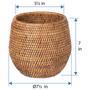 Handwoven Rattan Plant Pot – Eco-Friendly Basket Planter for Greenery