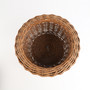 Handwoven Rattan Storage Basket - Round Woven Bread & Fruit Basket