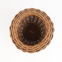 Handwoven Rattan Storage Basket - Round Woven Bread & Fruit Basket