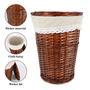 Handwoven Straw Baskets with Lid and Large Capacity