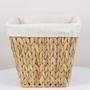 Handwoven Water Hyacinth Laundry Basket with Lid