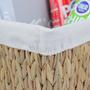 Handwoven Water Hyacinth Laundry Basket with Lid