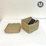 High-Quality Square Seagrass Basket with Lid for Home