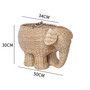 Large-Capacity Elephant Wicker Storage Basket for Office and Home