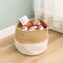 Large Modern Cotton Rope Laundry Basket with Handles