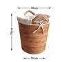 Large Rattan Wicker Storage Baskets with Lid for Bathroom