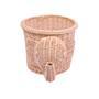 Mini Rattan Elephant Basket for Farmhouse Decor