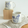 Modern White Handmade Ceramic Porcelain Mugs for Women