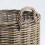 Modern Woven Seagrass Laundry Hamper for Closet Organization