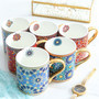 Moroccan Style Vintage Ceramic Coffee Cups for Women